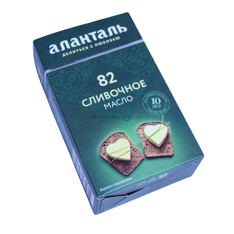 Масло сливоч аланталь №82 180г