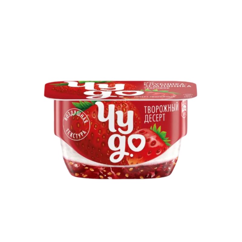 Творожок чудо 100г клубника-земляника