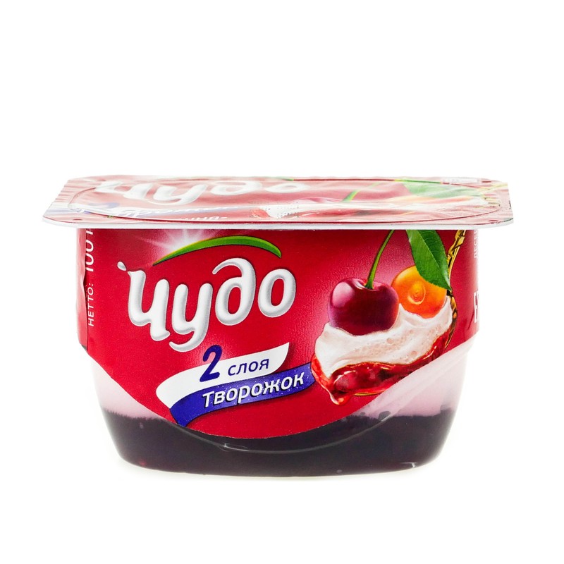 Творожок чудо 100г вишня-черешня