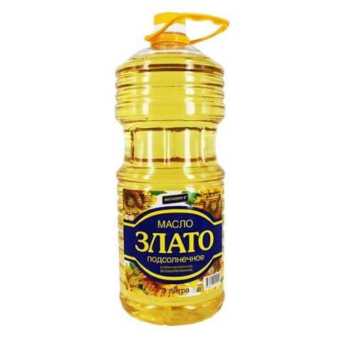 Масло подсолн рафинир злато 3л