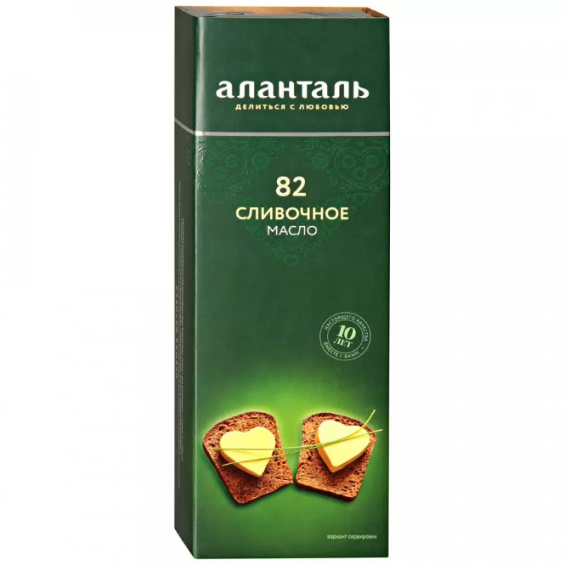 Масло сливоч аланталь №82 380г