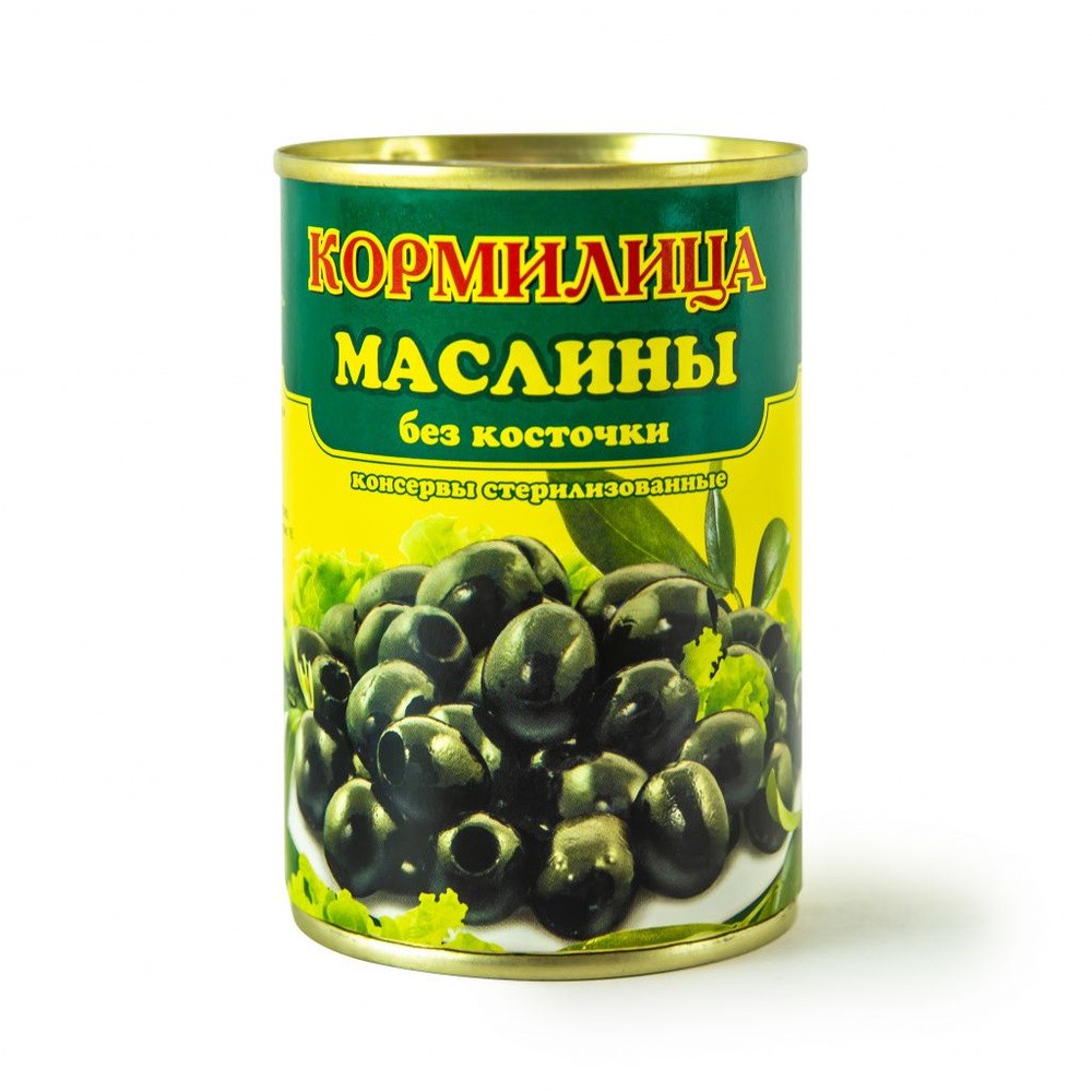 МАСЛИНЫ КОРМИЛИЦА Б/косточек черные 300мл ж/б