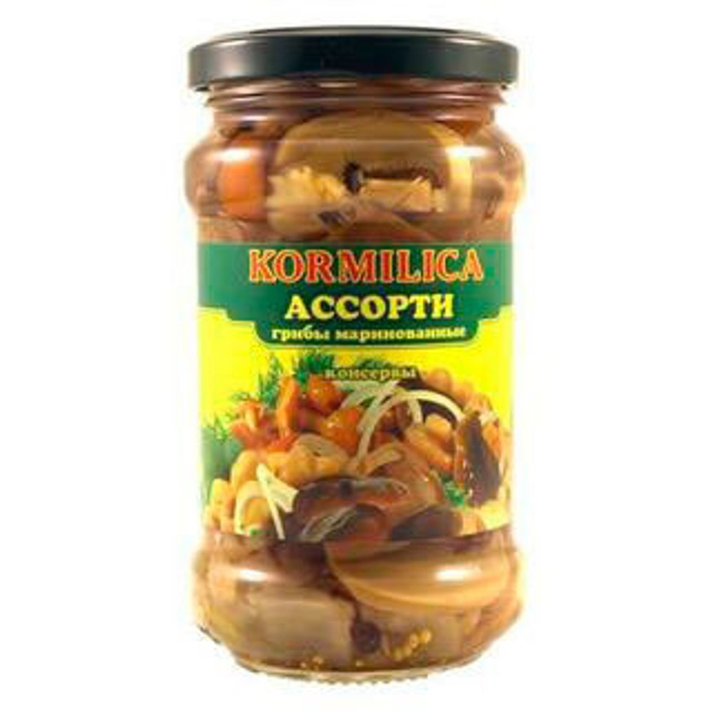 КОРМИЛИЦА Грибное ассорти 580гр марин. ст/б
