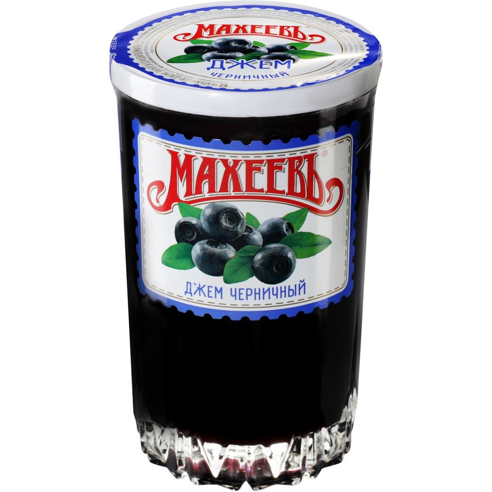 Джем махеев черничный 400г ст/б