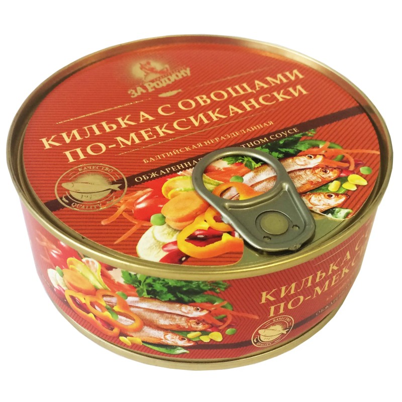 За Родину Килька балт неразд ОБЖАР С ОВОЩАМИ ПО Мексикански КЛЮЧ 240 г