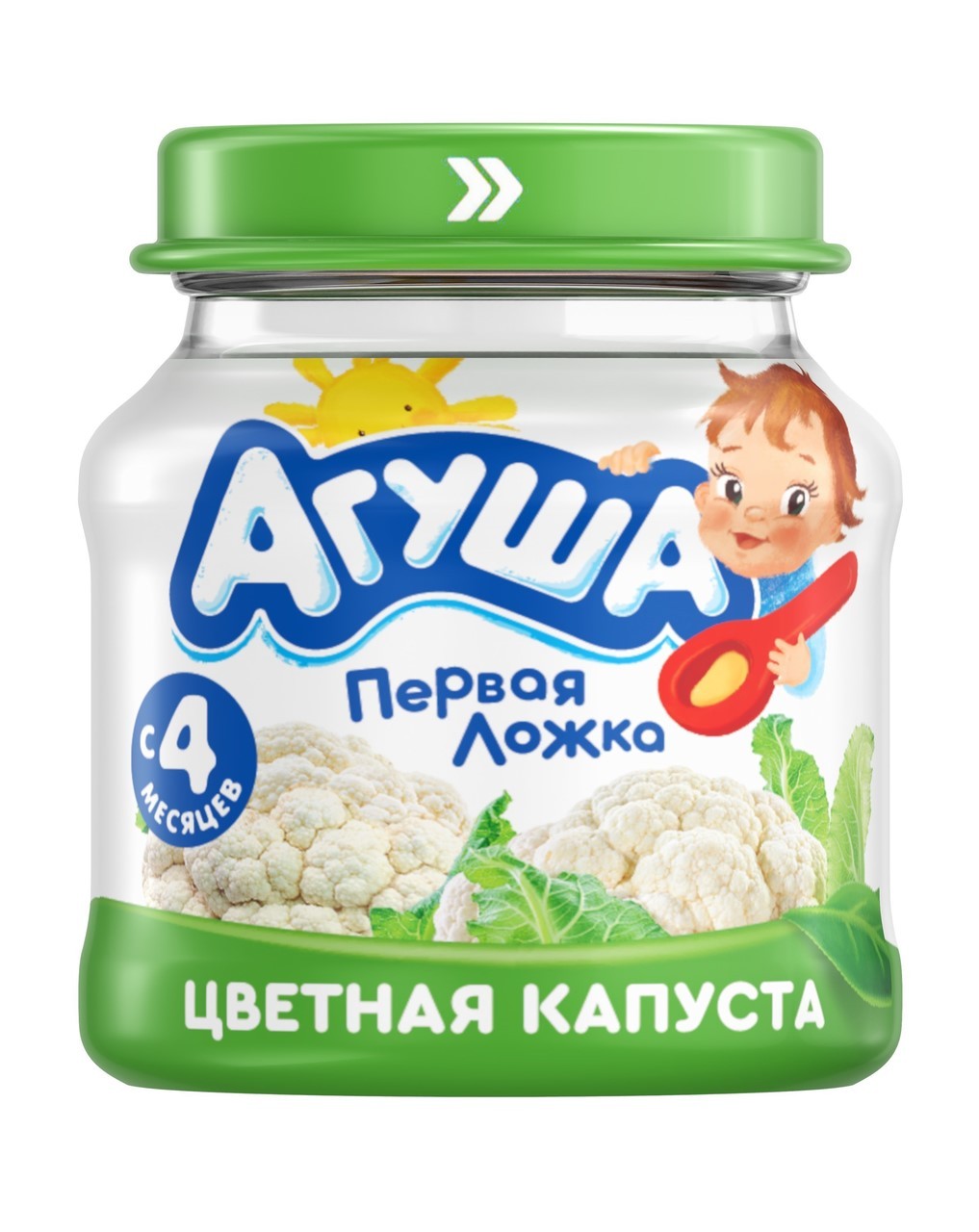 Пюре агуша цветная капуста 80г ст/б