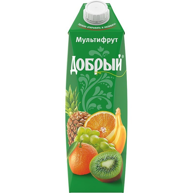 Сок добрый мультифрукт 1л