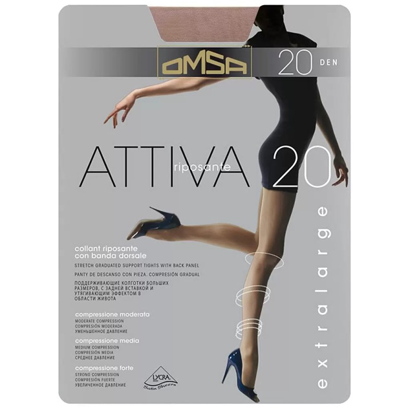 Колготки Attiva OMSA 20 Den В АСС-ТЕ