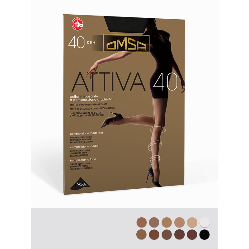 Колготки Attiva OMSA 40 Den В АСС-ТЕ