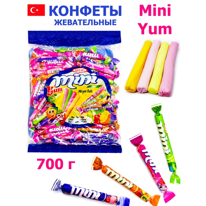 Конфеты жев таяш палочки ассорти вес