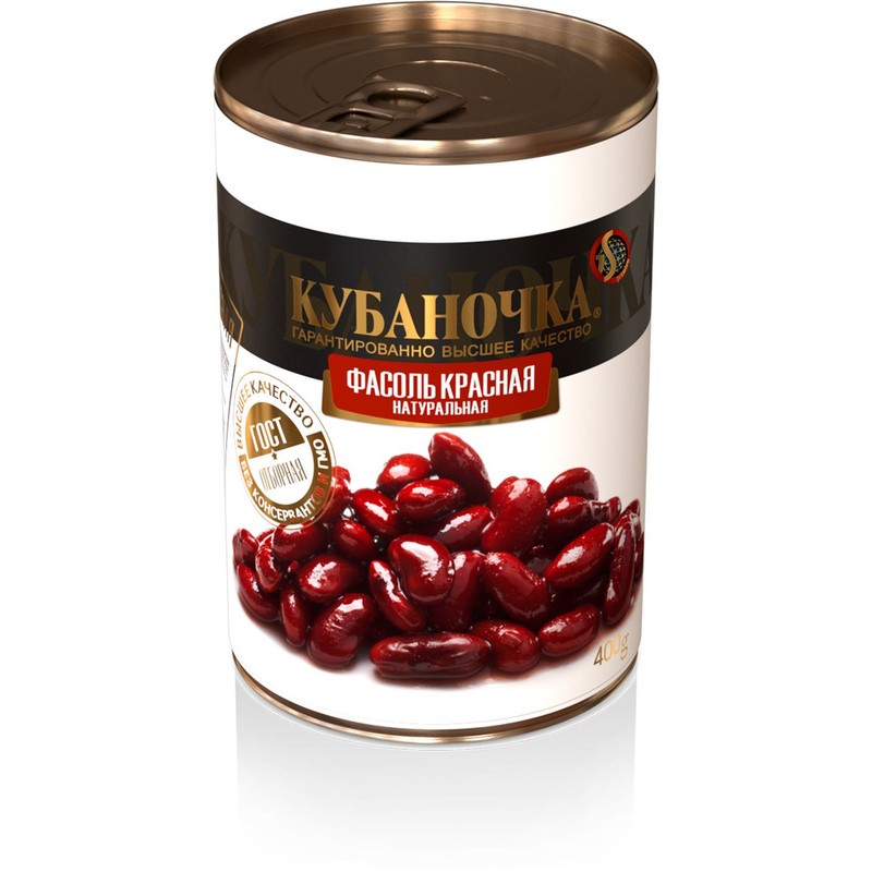 Фасоль кубаночка красная 400г ж/б