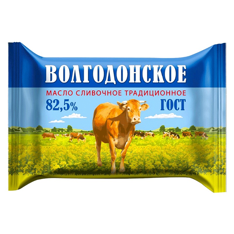 Масло сливоч волгодонское 82,5% 180г гост