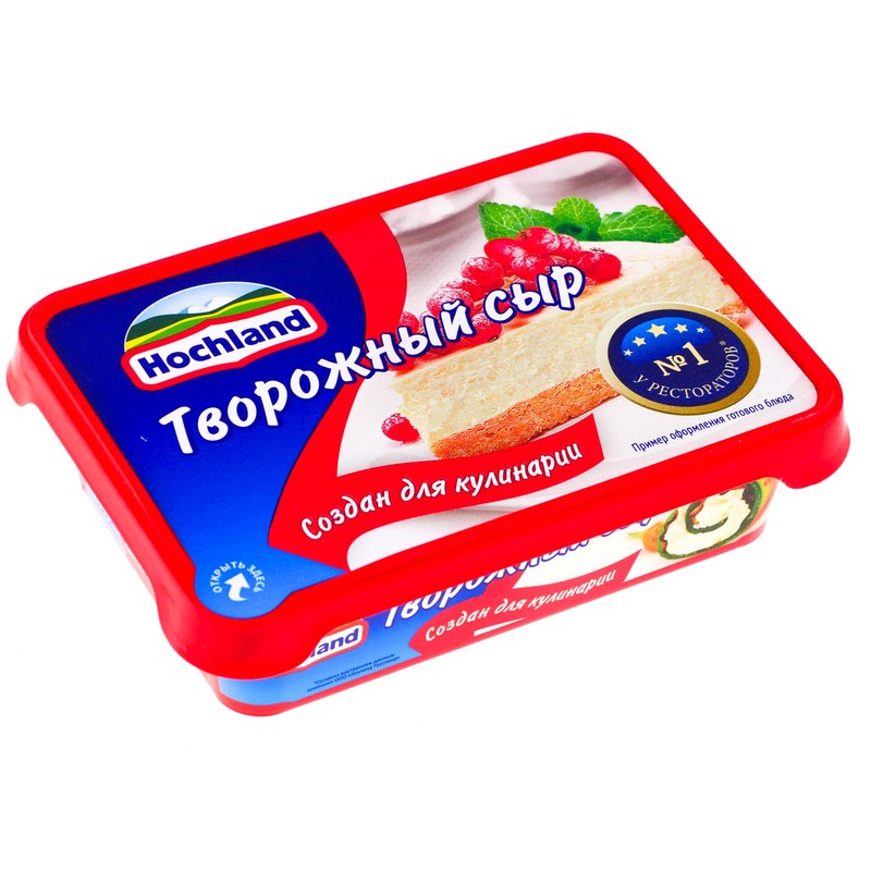 Сыр творож хохланд 180г для кулинарии